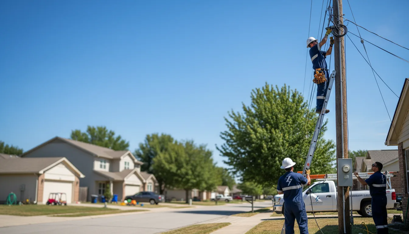 Residential electrician providing installation services in Urbana, IA